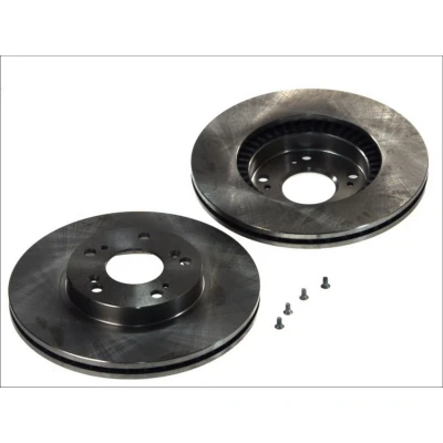 Abbildung von DELPHI BG3720 Bremsscheibe 282 23 5 Belüftet geölt unbehandelt ohne Radlager, ABS Sensorring HONDA: CR V 2, CIVIC 7 Hatchback, FR
