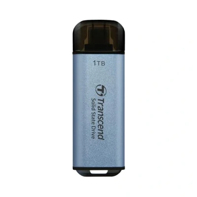 Abbildung von Transcend Portable SSD ESD300C 1TB USB Typ C 10 Gbit/s PS4/PS5 kompatibel, Blau TS1TESD300C