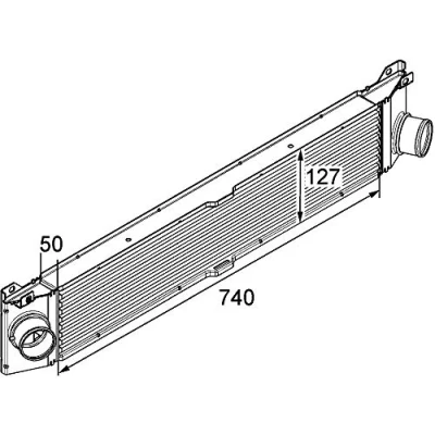Abbildung von MAHLE ORIGINAL CI 157 000P Ladeluftkühler FIAT: Ducato III Bus, Kastenwagen, Pritsche / Fahrgestell