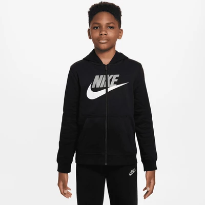 Abbildung von Nike Sportswear Kapuzensweatjacke Club Fleece Big Kids&#039; (Boys) Full Zip Hoodie