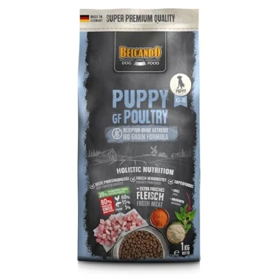 Abbildung von BELCANDO Puppy GF Poultry [1 kg] getreidefreies Welpenfutter ohne Getreide Alleinfuttermittel für Welpen bis 4 Monate