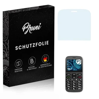 Abbildung von Bruni Schutzfolie kompatibel mit Doro 1370 Folie, glasklare Displayschutzfolie (2X)