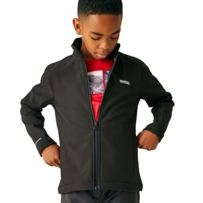 Abbildung von Regatta Jungen Kids&#039; Cera Softshell Jacket Winddichte Jacke, Black,