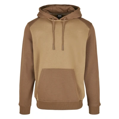 Abbildung von Urban Classics 2TONE FAKE Raglan Kapuzenpullover, Herren, Größe: Medium, Midground/darkground
