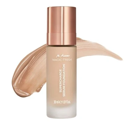 Abbildung von M. Asam MAGIC FINISH Supercharge Serum Foundation Creamy Nude (30 ml) Feuchtigkeitsspendende flüssige &amp; straffendes Gesichtsserum in Einem, optimale Deckkraft Hyaluron, vegan