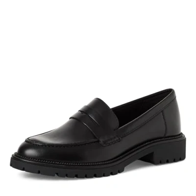 Abbildung von Tamaris Slipper, Damen, Größe: 37, Black leather Schuhe
