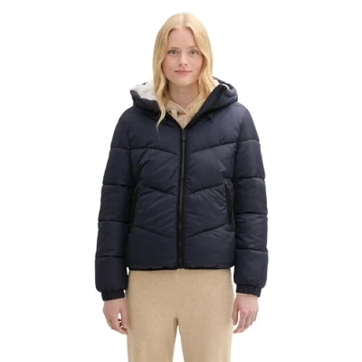 Abbildung von TOM Tailor Denim MIT Kapuze Winterjacke, Damen, Größe: XXL, Sky captain blue