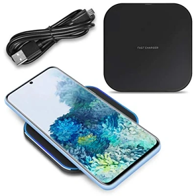 Abbildung von Wireless Qi Ladegerät kompatibel für Samsung Galaxy S20 Ultra 5G Kabelloser Charger Induktive Universal Schnellladestation