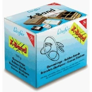 Abbildung von Läufer 59079 Rondella x Band, elastische Kreuzbänder, Gummibänder 150 11 mm, Durchmesser 100 500g Schachtel, Gummiband bunt sortiert