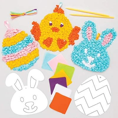 Abbildung von Baker Ross Seidenpapier für Ostern, 5er Packung, Bastelbedarf Kinder, AT518