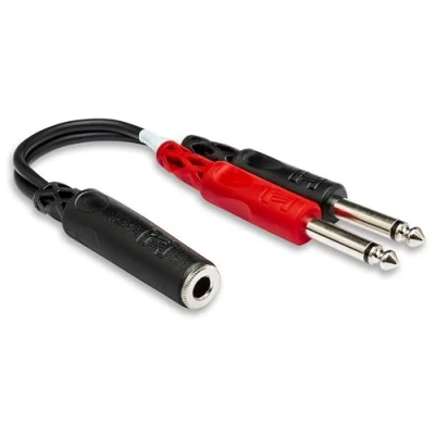 Abbildung von Hosa YPP136 Y Kabel 6,3mm TRSF TS