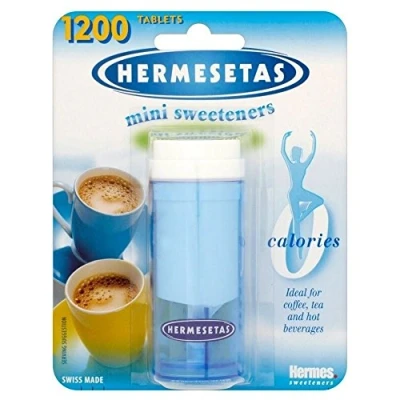 Abbildung von Hermesetas Mini Süßstoffe (1200 pro Packung) Packung mit 2