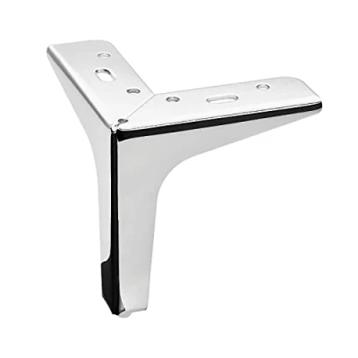 Abbildung von SO TECH® Möbelfuß VICTOR, Stahl mit Bodengleiter, 135 x 40 mm, (1 St), Höhe 130 Chrom poliert