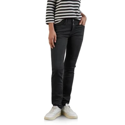 Abbildung von Street One IM Casual FIT Jeans Slim Fit, Damen, Größe: 26x30, Schwarz