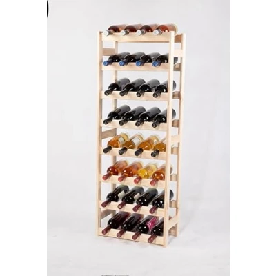 Abbildung von PROREGAL Weinregal PINOTWINE HxBxT 118x43x25cm 32 Flaschen Massives Kiefernholz Natur unbehandelt Weinhalter Weinständer Flaschenständer Flaschenregal Holzregal