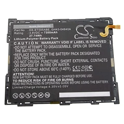 Abbildung von vhbw Akku kompatibel mit Samsung Galaxy Tab A 10.5 2018, 2018 TD LTE, A2 XL Tablet Pad (7300mAh, 3,8V, Li Polymer)