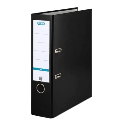 Abbildung von Elba Ordner rado Basic DIN A4 Rueckenbreite: 80mm Schwarz 2 Buegel 10456SW,1 Stück