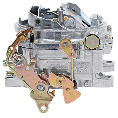 Abbildung von Edelbrock 1905 AVS2 Serie Vergaser 650 cfm quadratischer Flansch Nicht AGR manueller Choke Satin