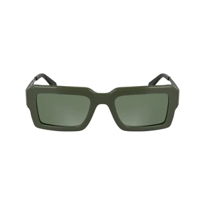 Abbildung von Calvin Klein Unisex CKJ25606S 300 Gläser SONNENBRILLEN Acetat Grün Quadratisch Normal