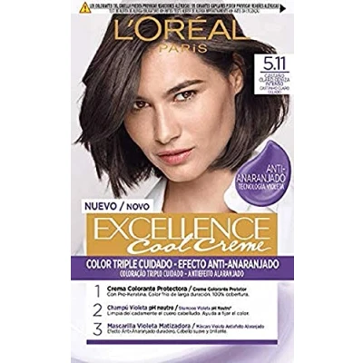 Abbildung von L&#039;Oréal Paris Excellence Cool Creme Tinte Permanente Tono 5.11 Castaño Claro Ceniza Intenso