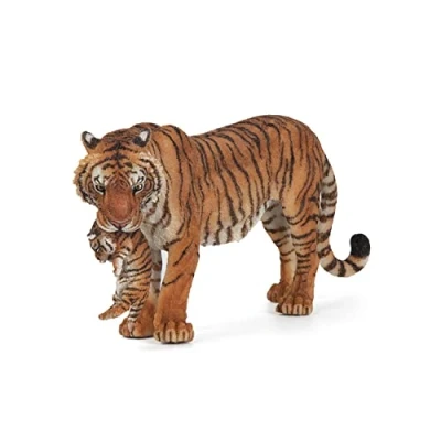 Abbildung von Papo Tierfigur Tigerin und Ihr Baby, Kinderspielzeug ab 3 Jahren Wilde Tiere