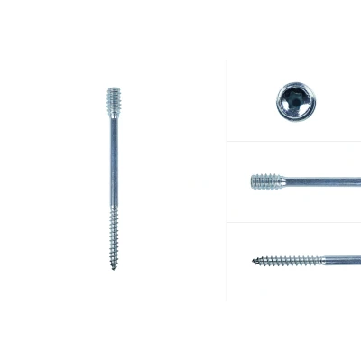 Abbildung von Distanzschrauben Justierschrauben verzinkt 6 x 80 mm Pro Schachtel 50 Stück