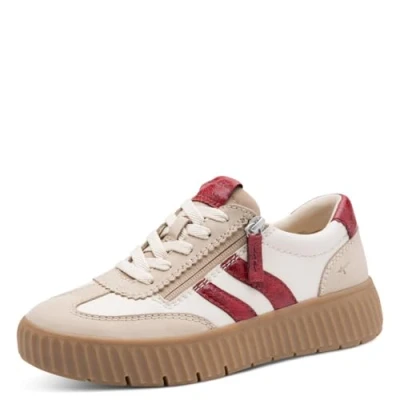 Abbildung von Tamaris Sneaker low, Damen, Größe: 42, Beige red Schuhe