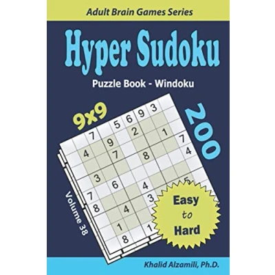 Abbildung von Hyper Sudoku Puzzle Book (Windoku): 200 Easy to Hard Puzzles (Adult Brain Games Series)