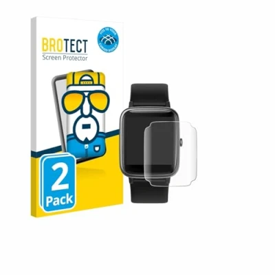 Abbildung von BROTECT 2 Stück Full Cover Schutzfolie für Fitpolo ID205L / H205L 1.3&quot; Screen Displayschutz Folie [3D Curved, Kristall Klar]