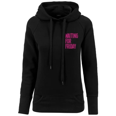Abbildung von Mister Tee Waiting FOR Friday Kapuzenpullover, Damen, Größe: XL, Black