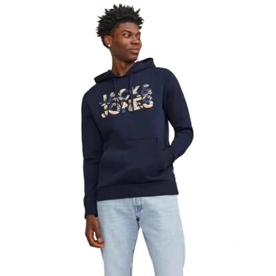 Abbildung von Jack &amp; Jones Jjejeff CORP HOOD NOOS Kapuzenpullover, Herren, Größe: Small, Navy blazer