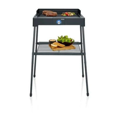 Abbildung von Severin Standgrill PG 8568, 2.2 W, Temperaturkontrolle über LED Ring zwischen Blau und Rot