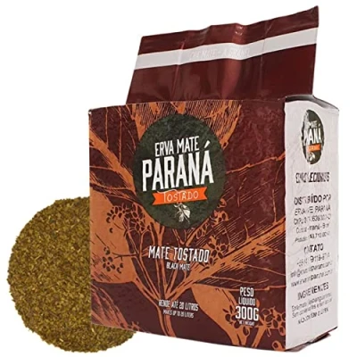 Abbildung von 🌿 Yerba Mate Tee Parana Roasted 0.3 kg + Geschenk Probe (40g): 🧉Reich an Antioxidantien, Vitaminen, beschleunigt den Stoffwechsel, zuckerfrei Brasilien 🇧🇷