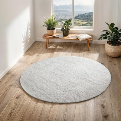 Abbildung von Myflair Möbel &amp; Accessoires Teppich &quot;Wooly Dream&quot;, rund, handgewebter Wendeteppich, meliert, reine Wolle, Wohnzimmer