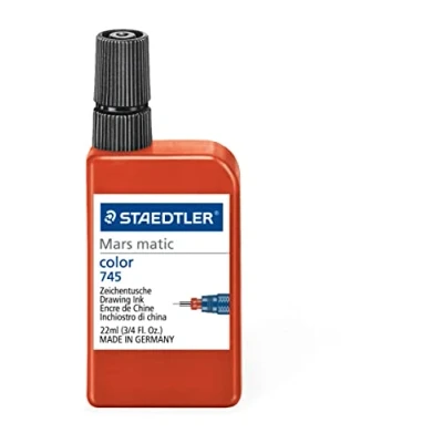 Abbildung von STAEDTLER 745 Mars matic Zeichentusche 22ml, rot