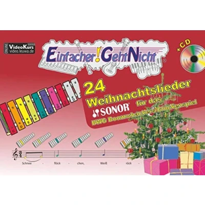 Abbildung von Einfacher! Geht Nicht: 24 Weihnachtslieder für Das SONOR BWG Boomwhackers Glockenspiel mit CD: besondere Notenheft Anfänger
