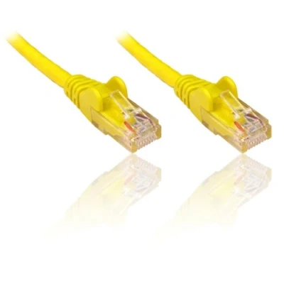 Abbildung von PremiumCord Netzwerkkabel, Ethernet, LAN &amp; Patch Kabel Cat6, UTP, Schnell flexibel Robust RJ45 1Gbit/S, AWG 26/7, Kupferkabel 100% Cu, Gelb, 0, 5m