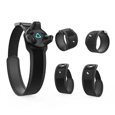 Abbildung von AMVR Tracker Belt + 2 Armband Riemen+ Palm Riemen Full Body Tracking für HTC Vive Trackers 3.0/2.0 VR Bundle, Zubehör(5 Teiliges Set)