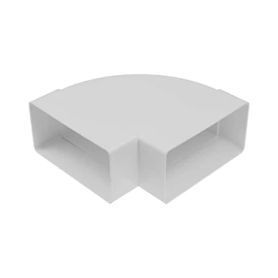 Abbildung von Vent Systems 150 x 75 mm rechteckiger 90 Kanalverbinder horizontaler Rohreinlass, Auslasskupplung Heizung, Kühlung, Lüftungsanschluss HVAC System Kanaladapter