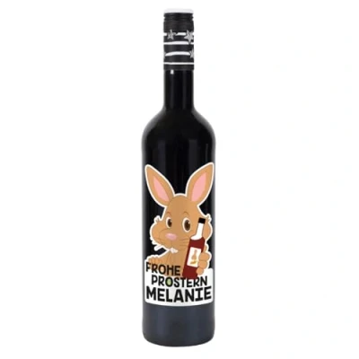 Abbildung von Herz &amp; Heim® Lieblingswein Cuvee halbtrocken (0.75l) Frohe Prostern Rot