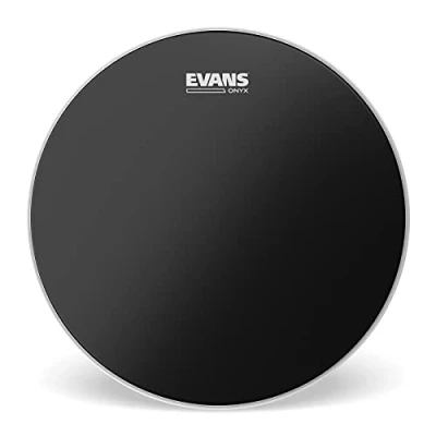 Abbildung von Evans B16ONX2 40,64cm (16 Zoll) Tomfell Onyx zweilagig 0,19mm, Schwarz