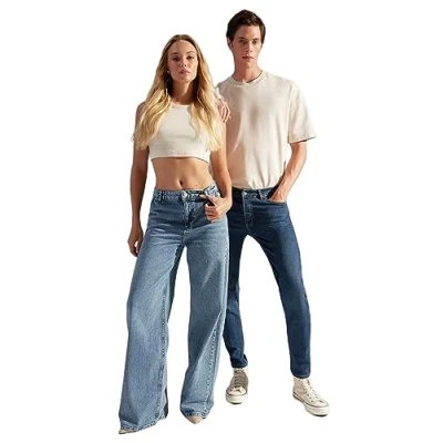 Abbildung von Trendyol Loose fit Jeans (1 tlg) Plain/ohne Details