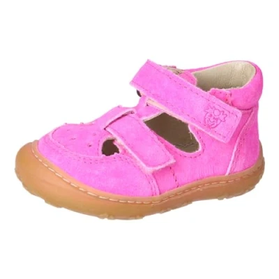 Abbildung von RICOSTA Mädchen Kletthalbschuhe ENI, Baby und Kleinkinder Lauflernschuhe, Weite: Mittel, lose Einlage, Sneaker, Klettverschluss, neonpink (341), 21 EU