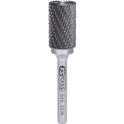 Abbildung von KS Tools 515.3236 HM Zylinder Frässtift Form A mit Stirnverzahnung, 16mm