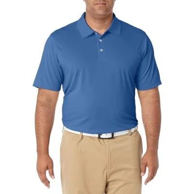 Abbildung von Amazon Essentials Herren Golf Polo Shirt, Schnell Trocknend, Normale Passform, Blau, XS