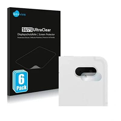 Abbildung von Savvies 6 Stück Schutzfolie für Samsung Galaxy Tab S7 FE (NUR Kameraschutz) Displayschutz Folie Ultra Transparent