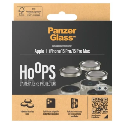Abbildung von Apple iPhone 15 Pro Max Panzerglas PanzerGlass Camera Protector Hoop Optic Rings Kameraprotektor für das /