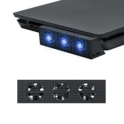 Abbildung von Mcbazel Intelligenter Externer Automatischer Temperatur Regler 3 Lüfter Kühlventilator für die PS4 Slim Konsole, Nicht PS4, Pro