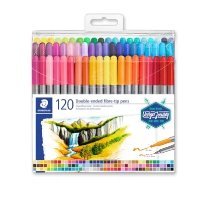 Abbildung von Viltstift dubbele punt set 120 st