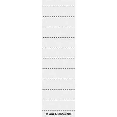 Abbildung von Leitz 24650001 Schildchen (blanko f2455/6115) 100 Stück weiß